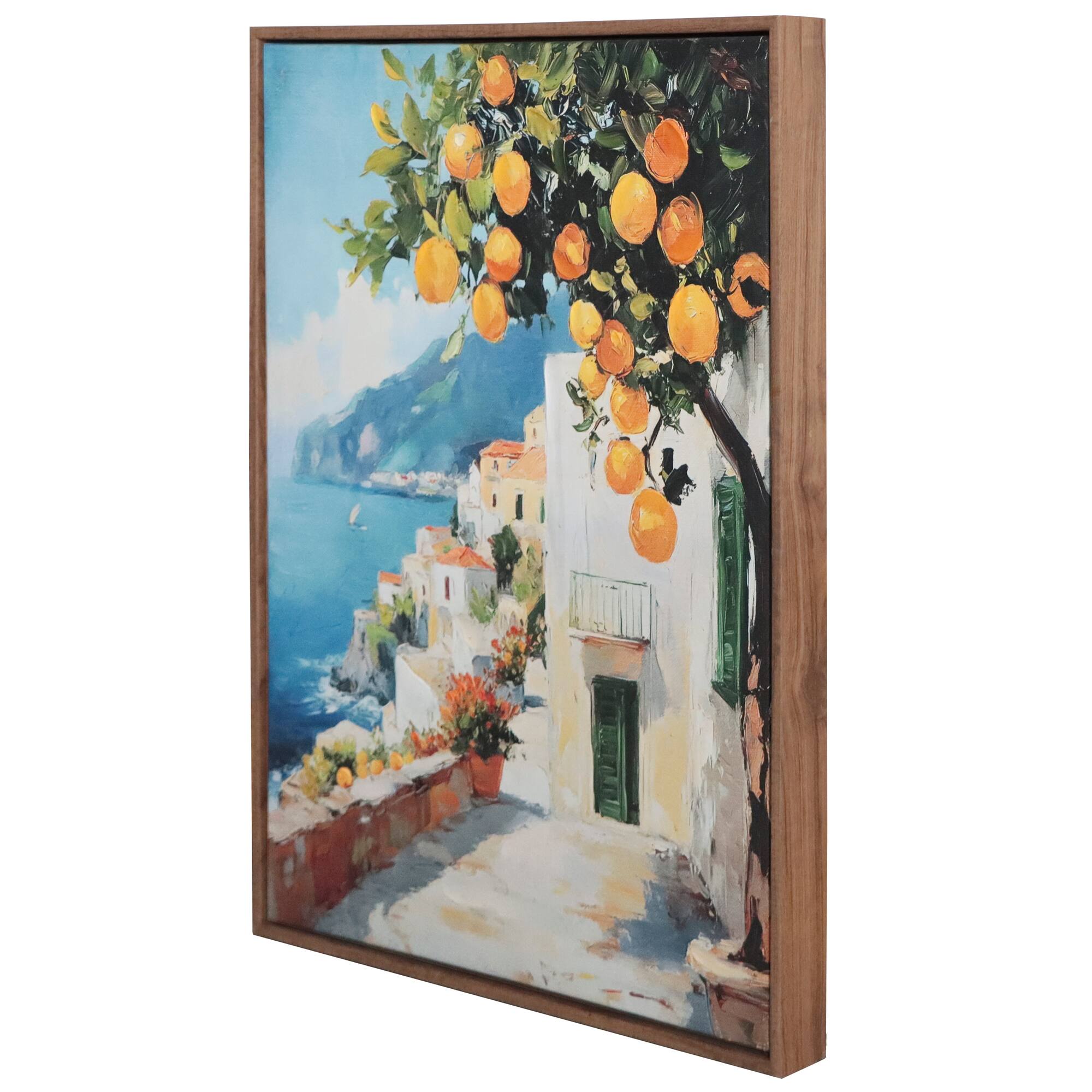 16" x 20" Coastal Terrace with Orange Tree Wall Art by Ashland®